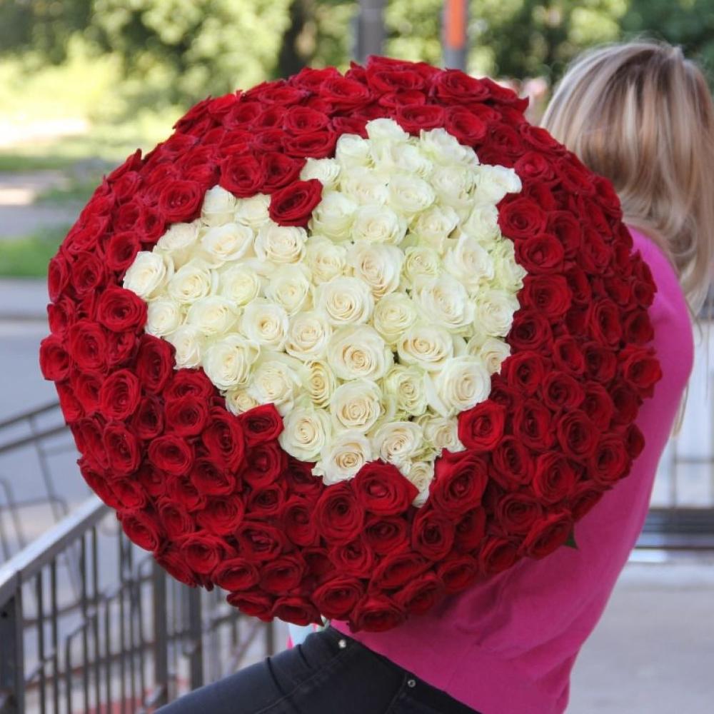 Букет из 301 розы на 14 февраля