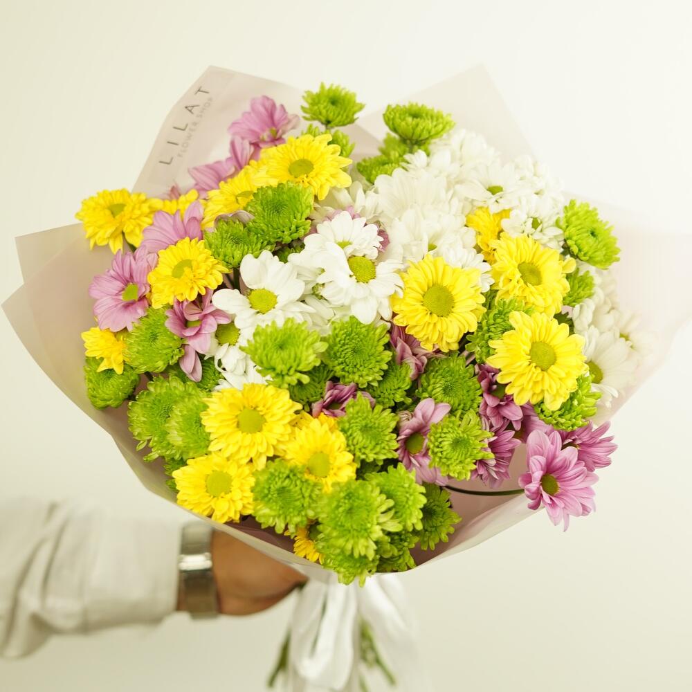 M size Sunny Bouquet + Открытка